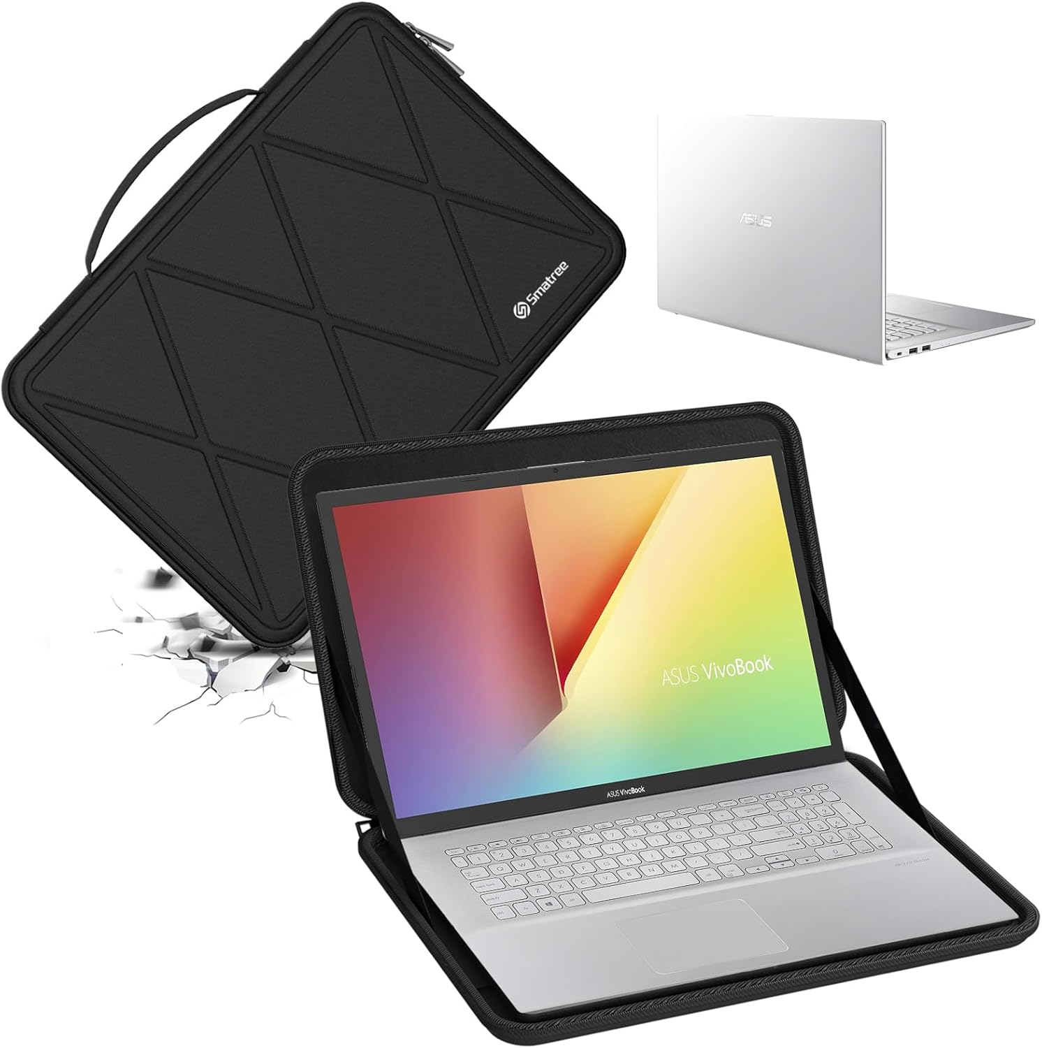 Smatree Hard EVA Protective Sleeve Case for 17.3 inch ASUS Laptop