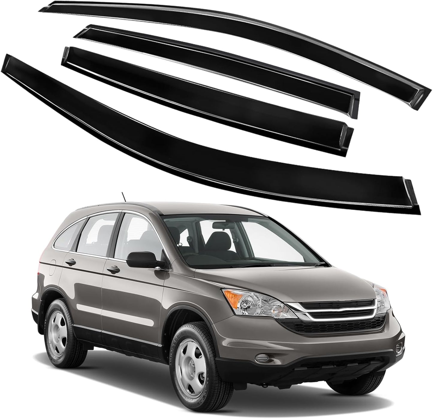 4PCS Rain Guards Window Visors for 2007-2011 Honda CR-V SUV