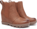 Athlefit Women's Wedge Boots Comfortable Ankle Wedge (Style YBF3)