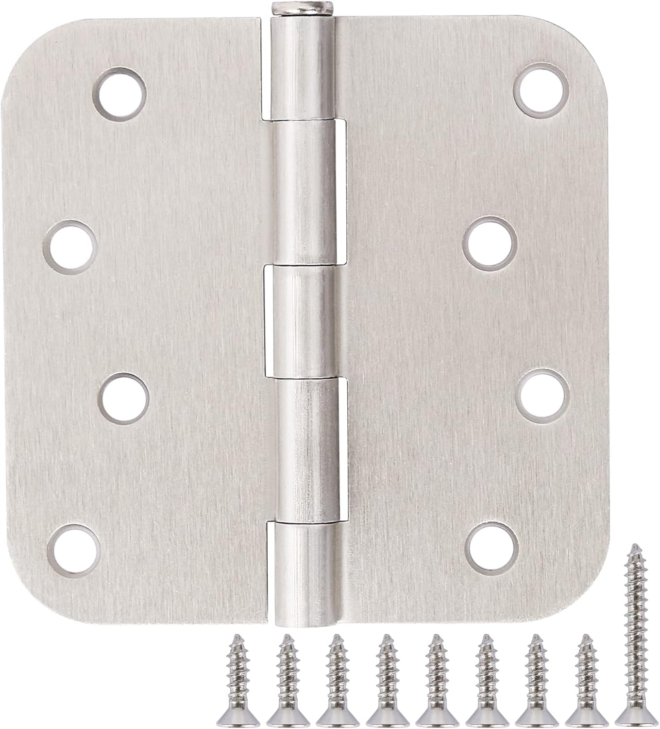 18 Pack 4 Inch Nickel Door Hinges for Interior and Exterior Use