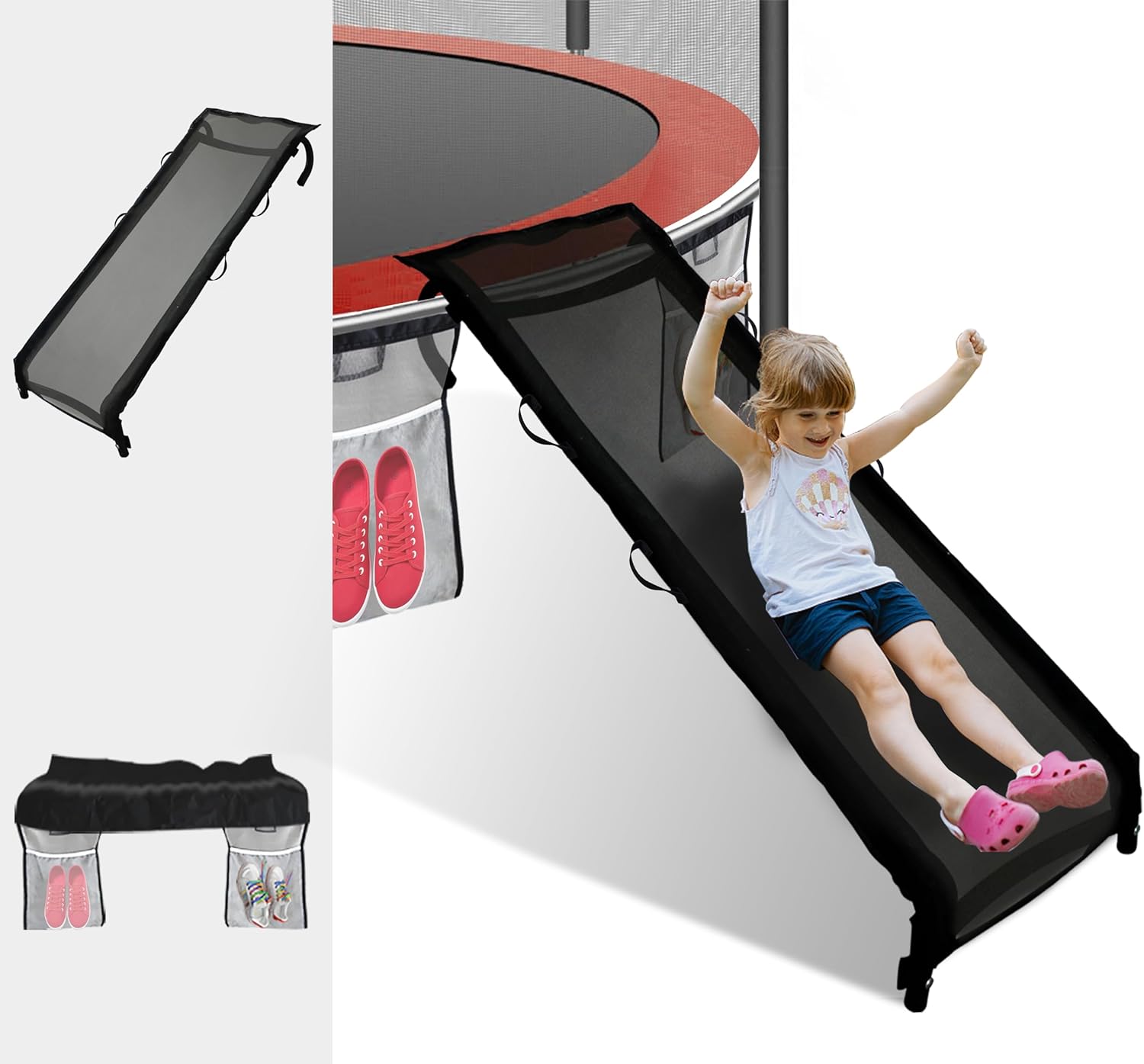 Universal Easy-to-Assemble Trampoline Slide Ladder for Kids