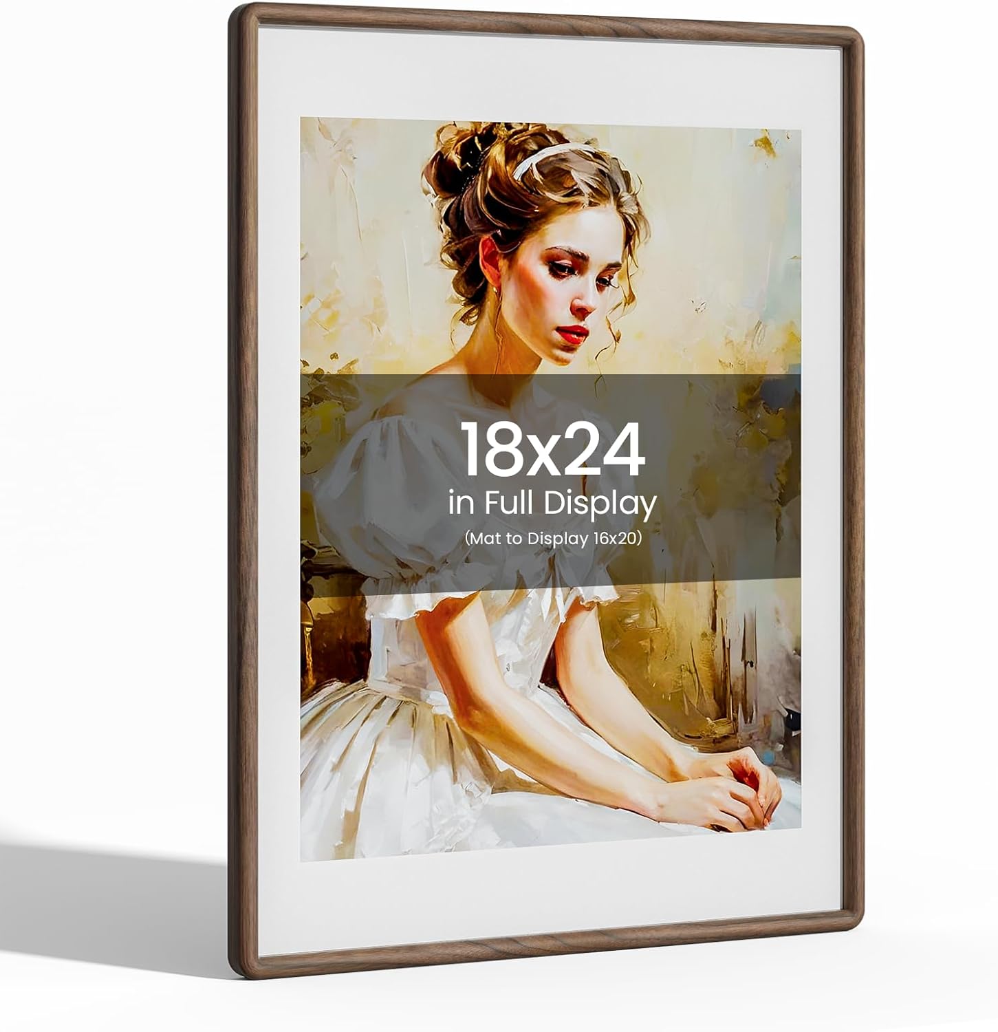 18x24 Picture Frame Natural Oak Wood for Stunning Displays