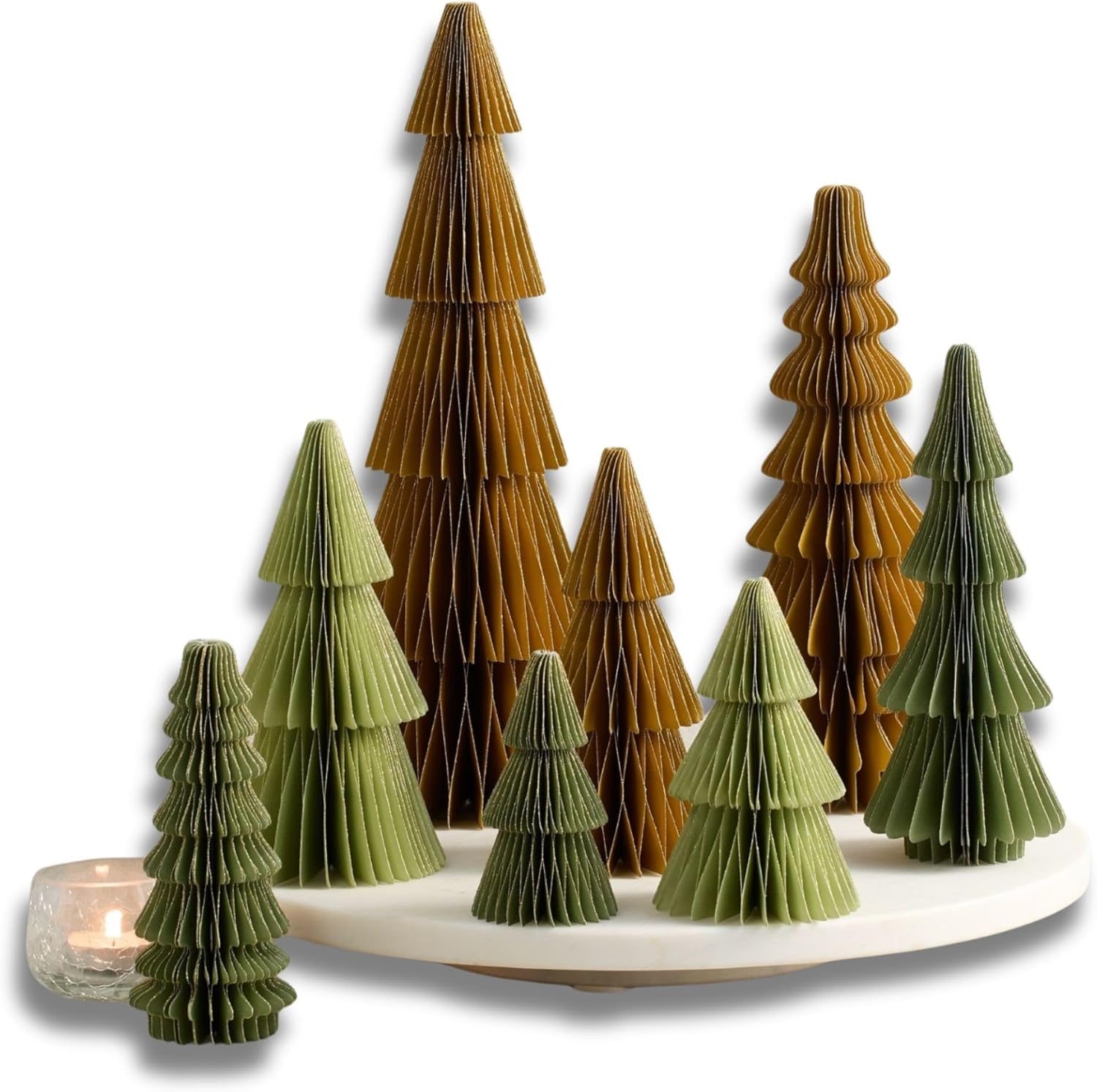 Your Heart's Content Set of 8 Winter Honeycomb Decor