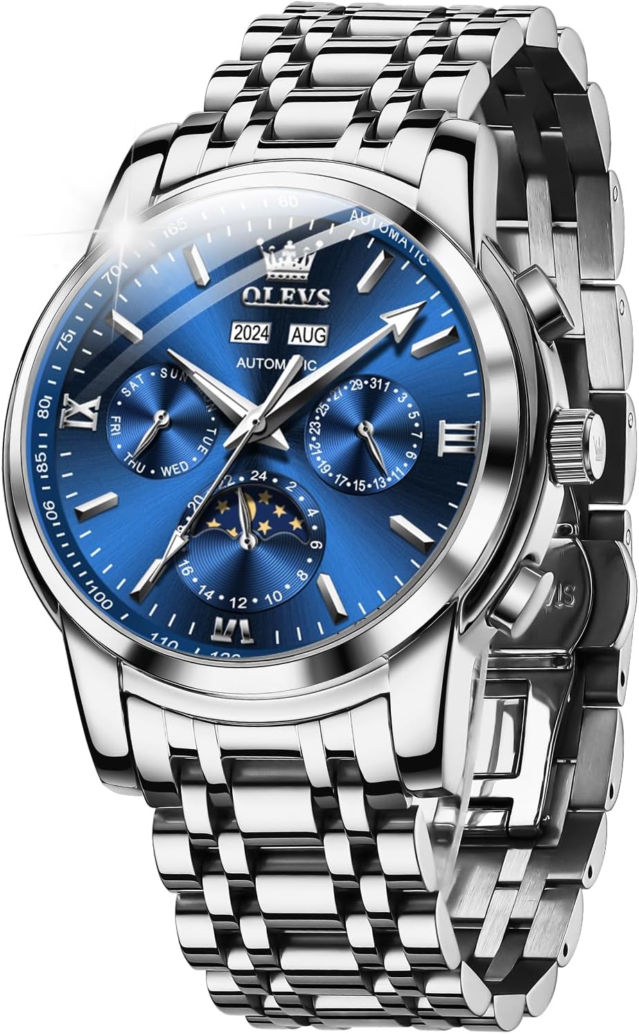 OLEVS Skeleton Automatic Watch: Self-Winding Luxury