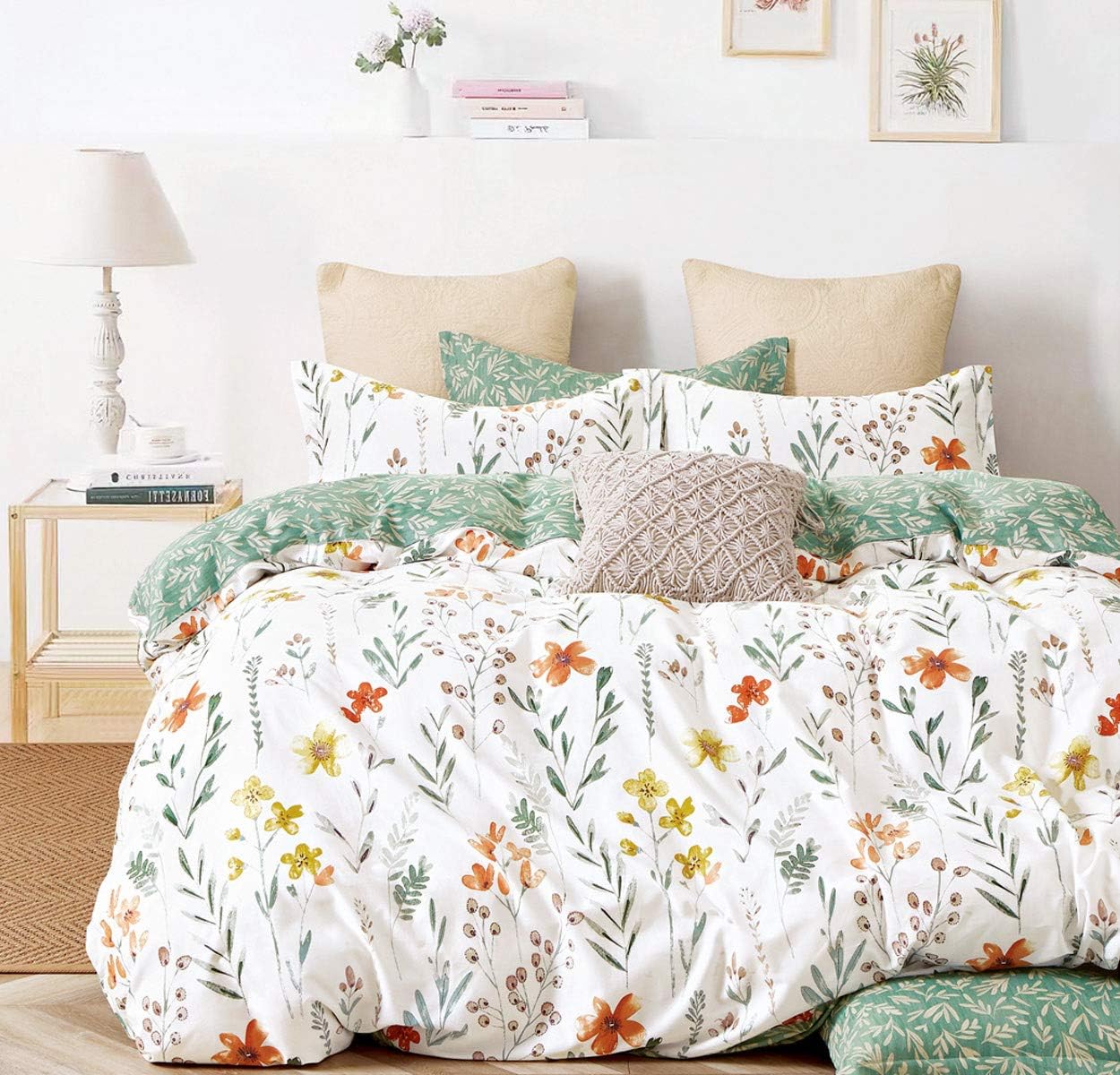 SLEEPBELLA Duvet Cover Set with 600 Thread Count Cotton Comfort