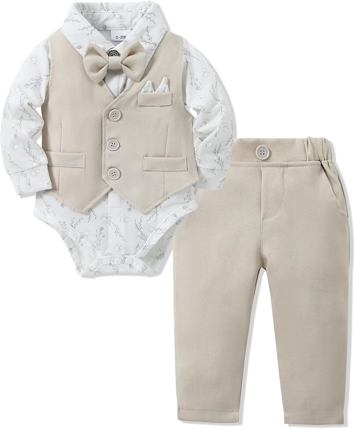 YALLET Baby Boy Clothes Suit for 0-24 Months Formal Wear