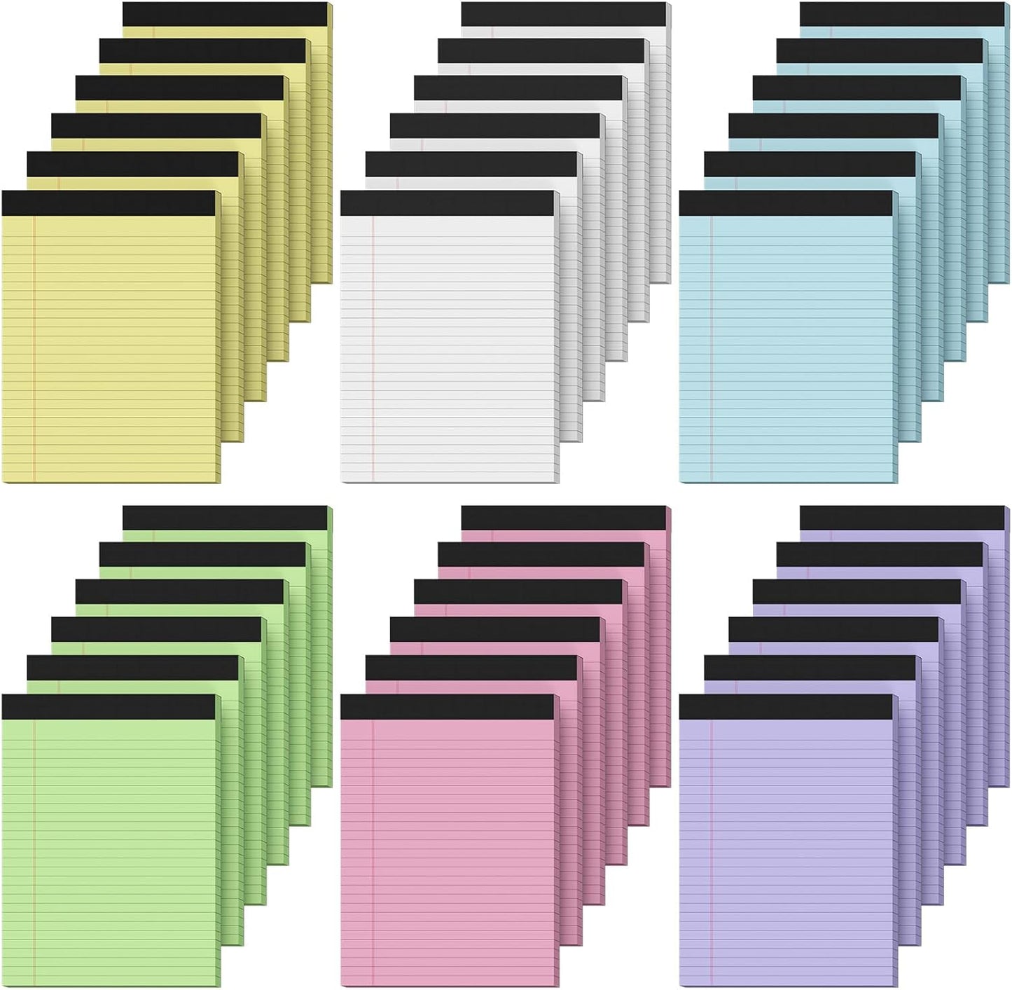 36 Pack Legal Pads 8.5 x 11 for School, Home, and Office Use