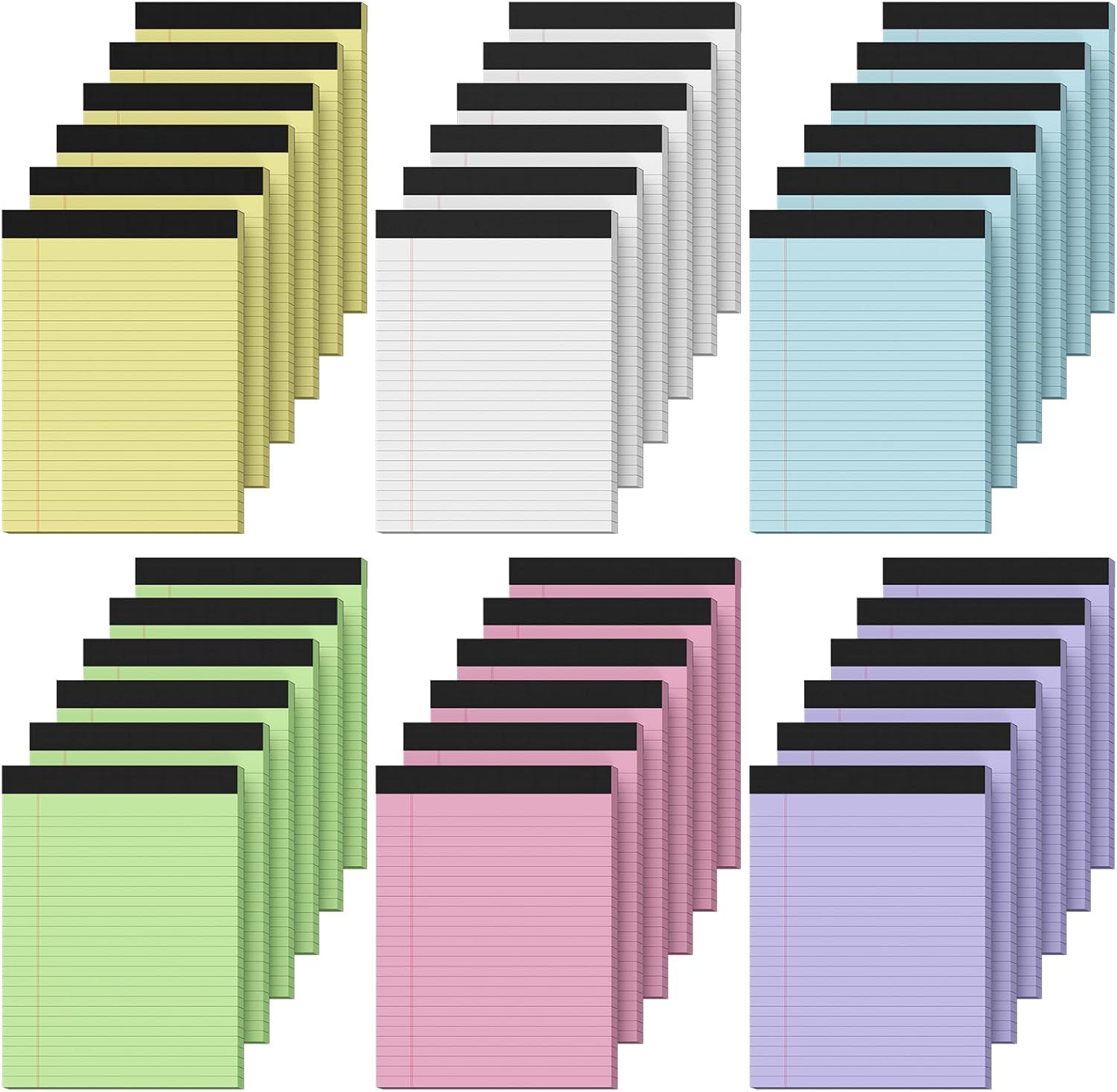 36 Pack Legal Pads 8.5 x 11 for School, Home, and Office Use