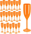 Acrylic Champagne Flutes Unbreakable Toasting Glasses 24-Pack