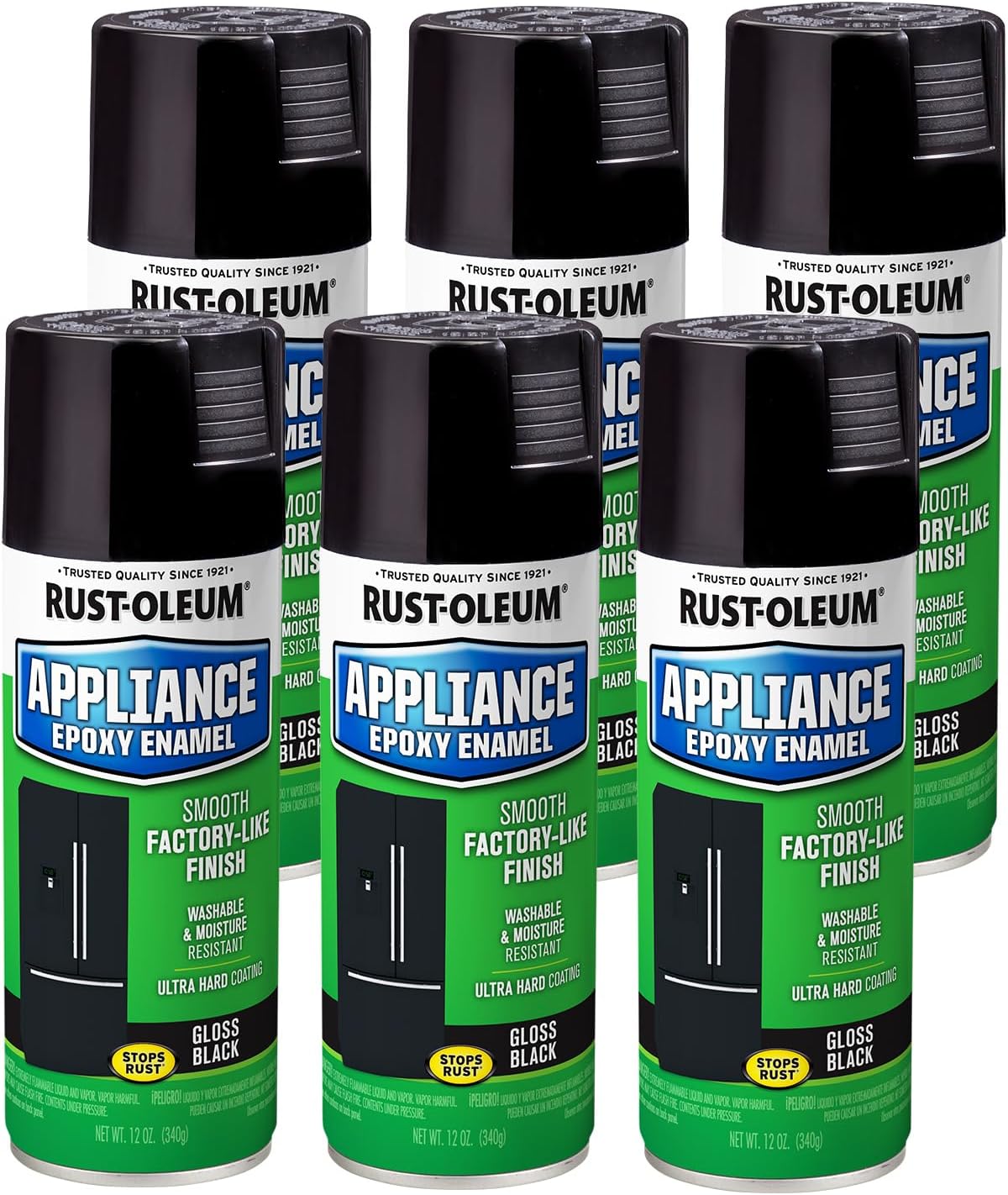 Rust-Oleum Specialty Appliance Epoxy Spray Paint, 6 Pack