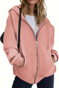 Zeagoo Hoodies For Women Zip Up Oversized Sweatshirt - Warm Fit