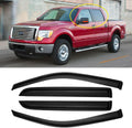 Window Rain Guards for 2009-2014 Ford F150 Crew Cab - Outside Mount
