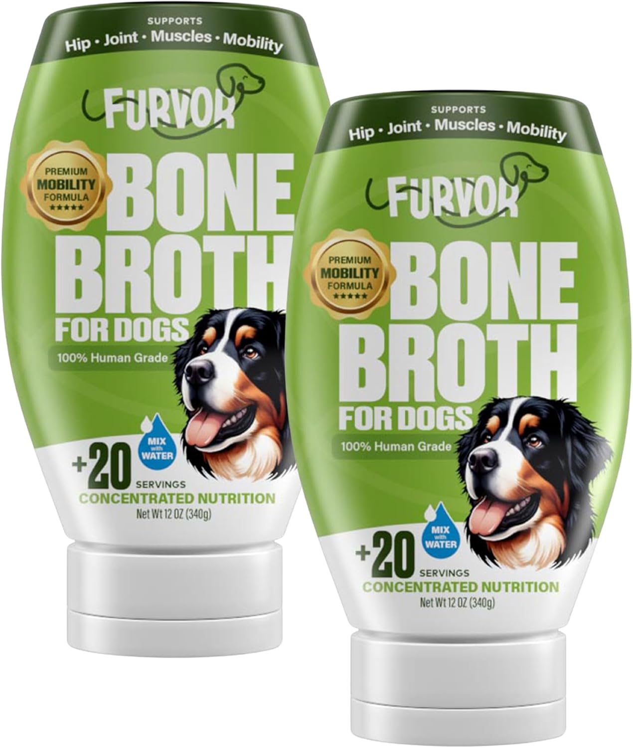 Beef Mobility Support Bone Broth Concentrate for Dogs - 2pk