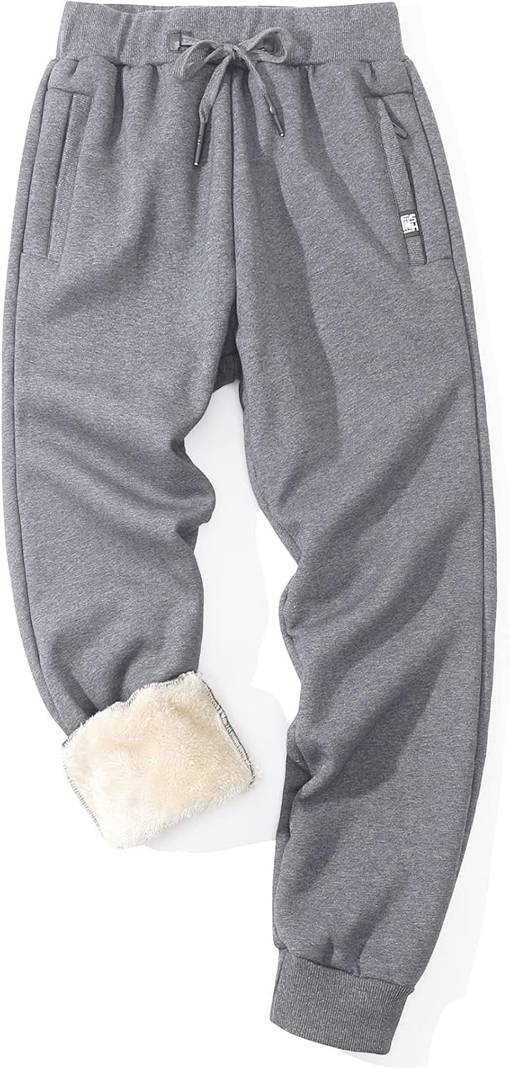 Flygo Men's Fleece Pants for Ultimate Winter Warmth and Comfort