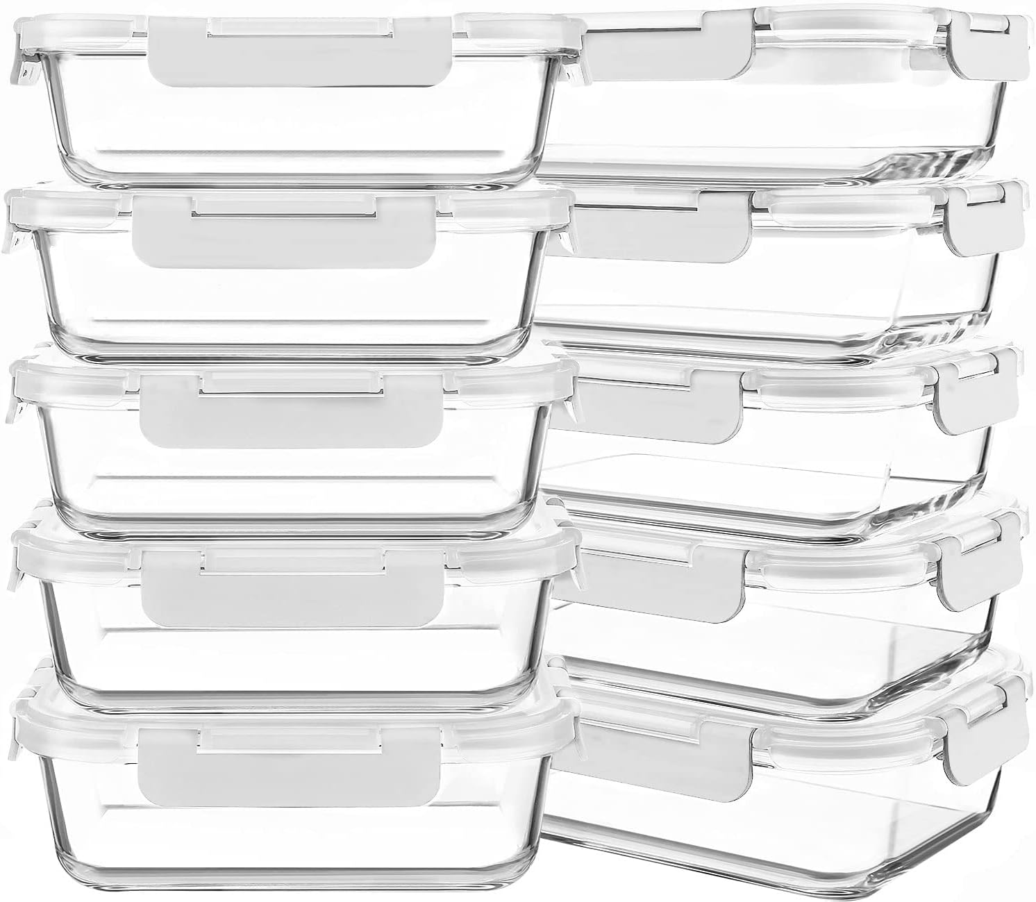 30 oz Glass Meal Prep Containers for Healthy Eating and Storage