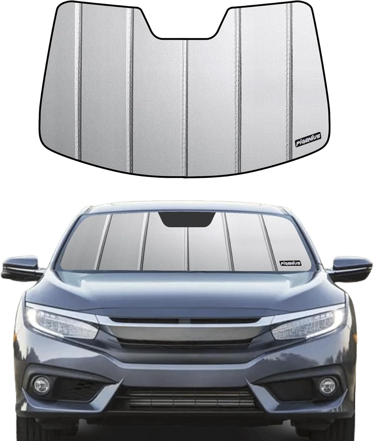Windshield Sun Shade for Honda Civic 2016-2018 by Pigenius