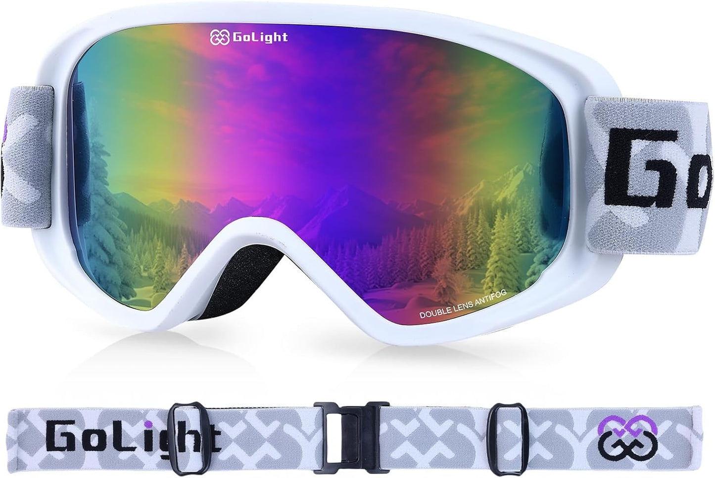 GoLight Snow Goggles: UV Protection, Anti-Fog, Cylindrical Lens