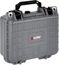 Small 10.62in Waterproof Camera Case (Gray) - Compact Gear Protector
