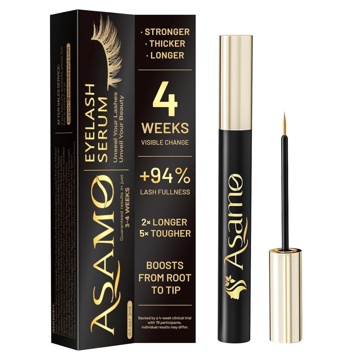 Eyelash Growth Serum for Longer Thicker Fuller Lashes