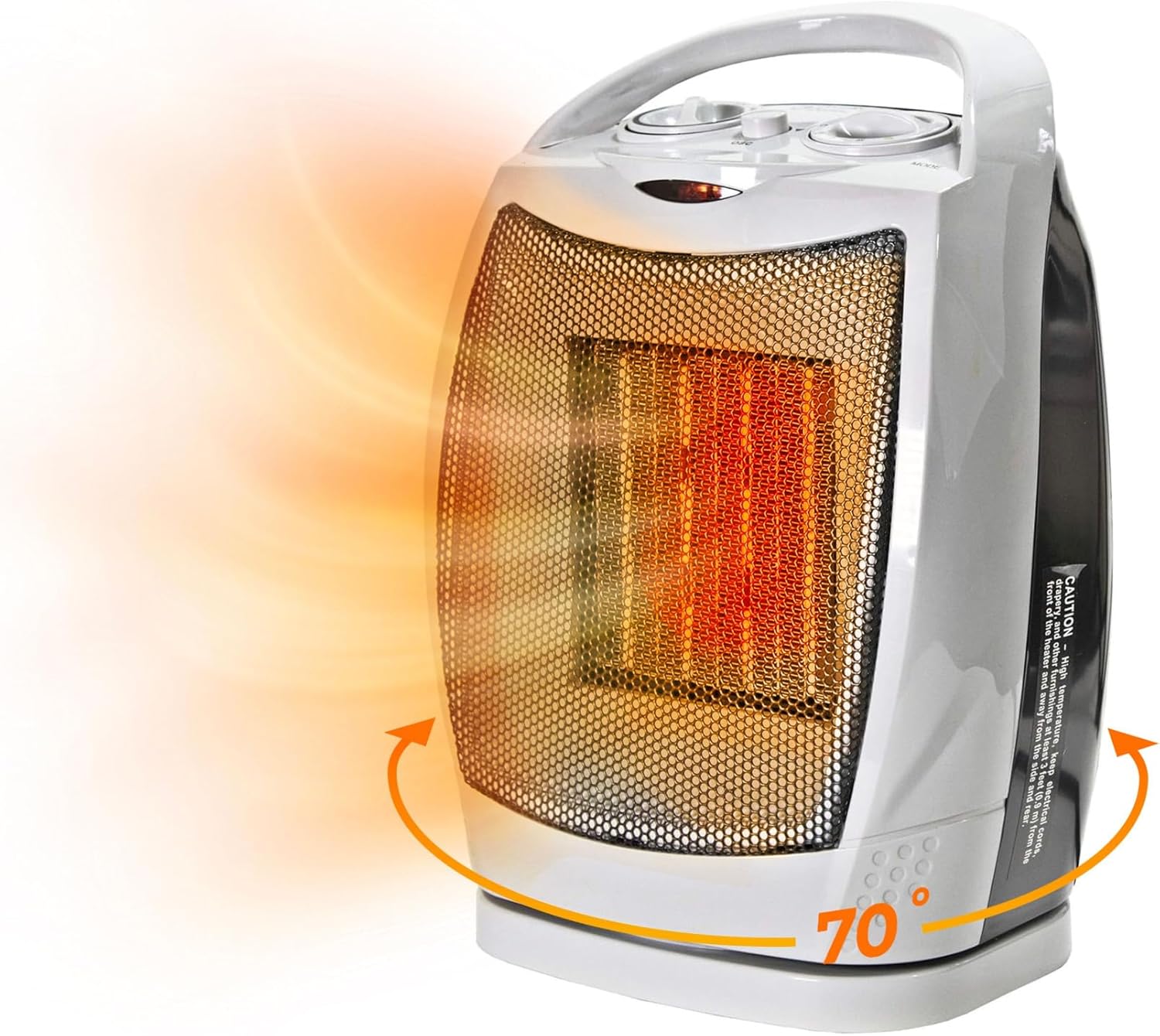 Energy-Efficient Ceramic Heater - Ideal for Home   1500W