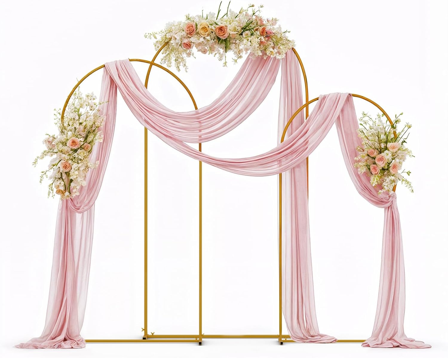 3 Pack Wedding Arch Backdrop Stand for Unforgettable Events