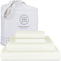 Full Size 100% Cotton Sheets 600 TC Sateen - Ivory 4-Piece Set