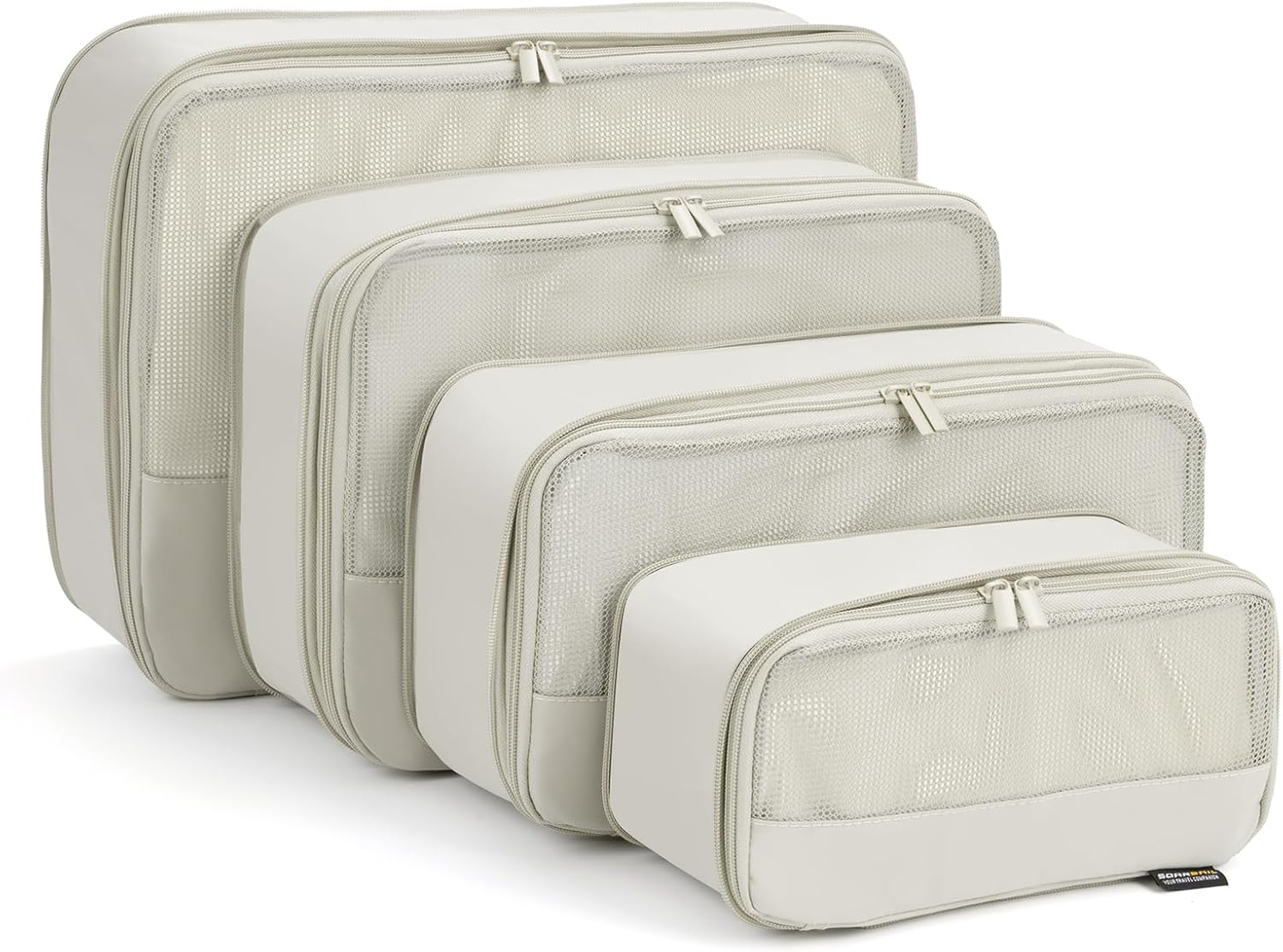 4 Piece Compression Packing Cubes for Efficient Travel Packing