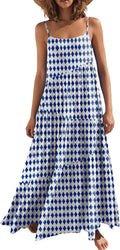 ANRABESS Women's Summer Sleeveless Maxi Sundress for Casual Wear