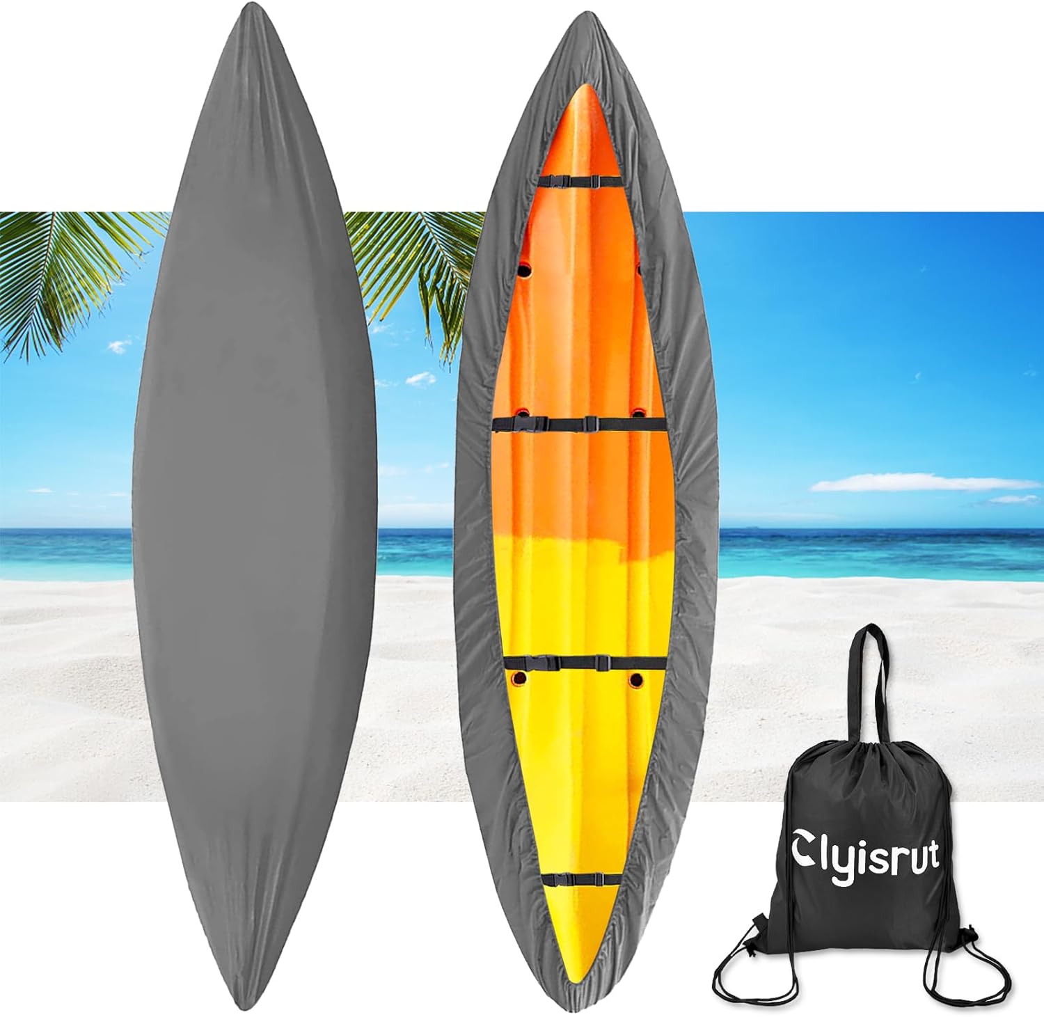 Clyisrut 10-16FT Waterproof Kayak Covers for Outdoor Storage