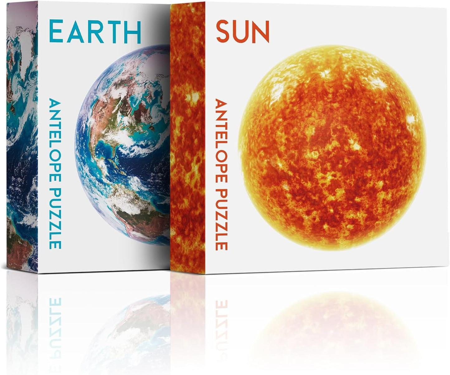 Antelope 2 in 1 Round Puzzle Bundle - Earth and Sun Space Jigsaw