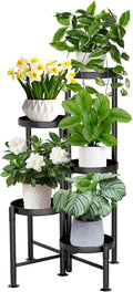 5 Tier Plant Stand Indoor Corner Shelf - Foldable Space Saver