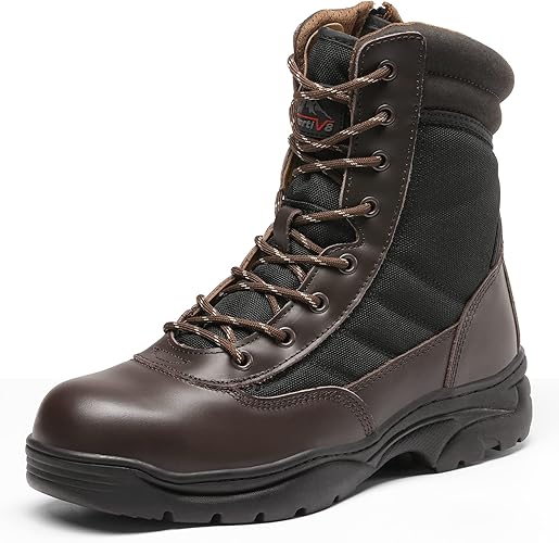 NORTIV 8 Steel Toe Boots for Men - Safety Industrial Work Boots