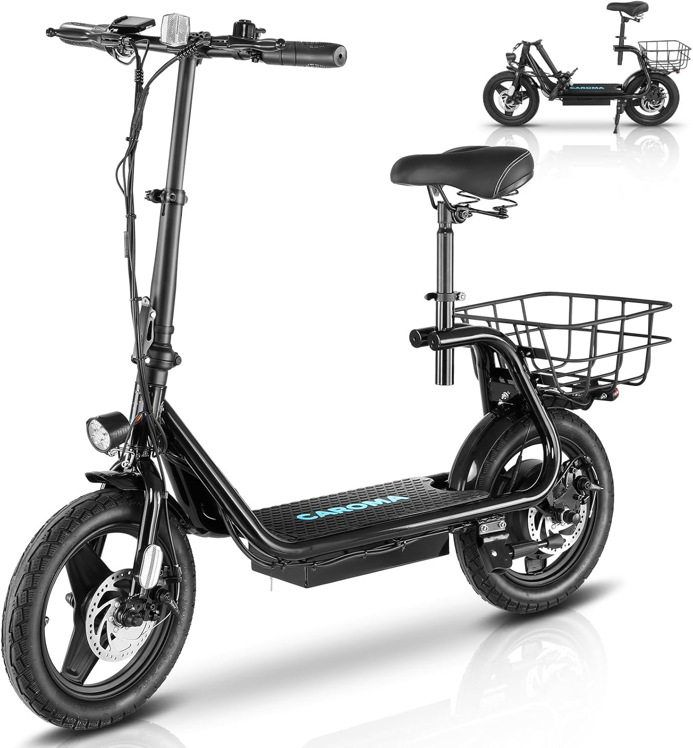 Peak 1200W Electric Scooter with Seat for Comfortable Rides