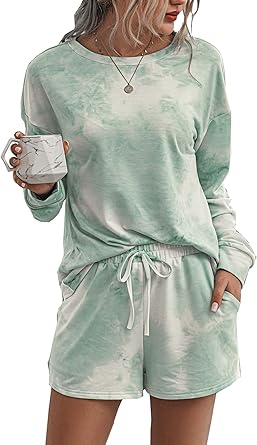 PRETTYGARDEN Womens Tie Dye Pajamas Set for Cozy Nights