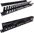 Electriduct 16 Slot Cable Manager 1U Rack - Horizontal Wire Organizer
