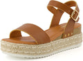 CUSHIONAIRE Melissa Espadrille Platform Sandals - Comfortable Summer