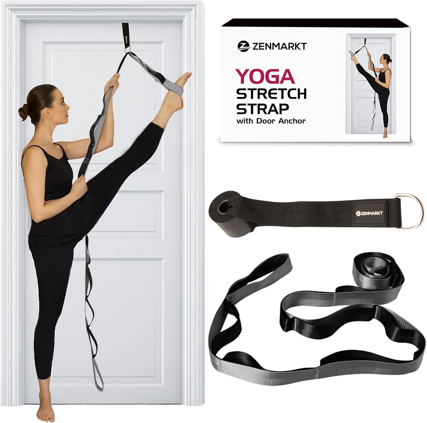 Zenmarkt Yoga Strap: Enhanced Flexibility & Balance