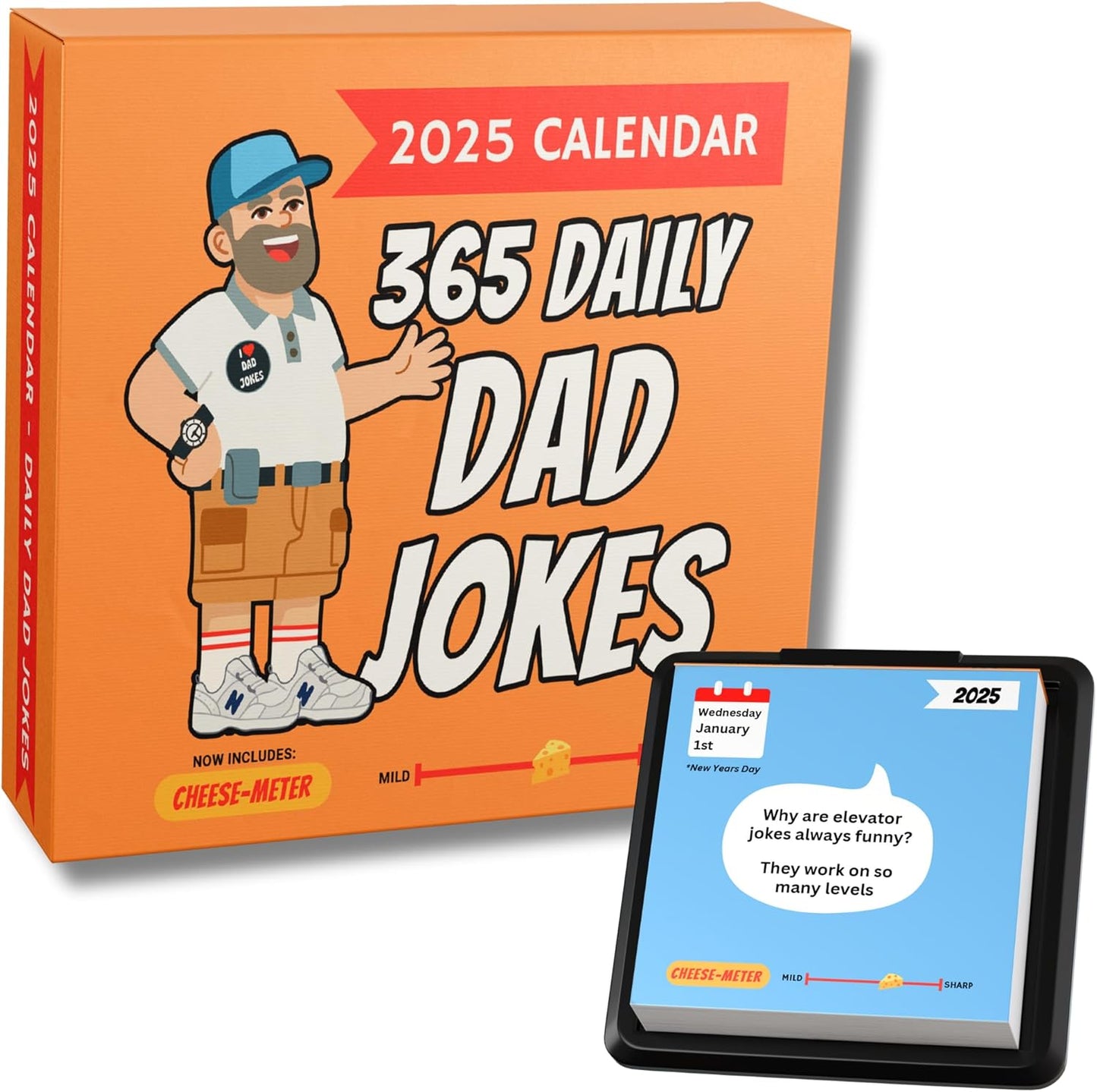 Dad Joke Desk Calendar 2025 - 365 Hilarious Jokes!