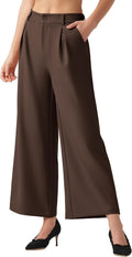 Women's Wide Leg High Waist Palazzo Pants - Work to Casual