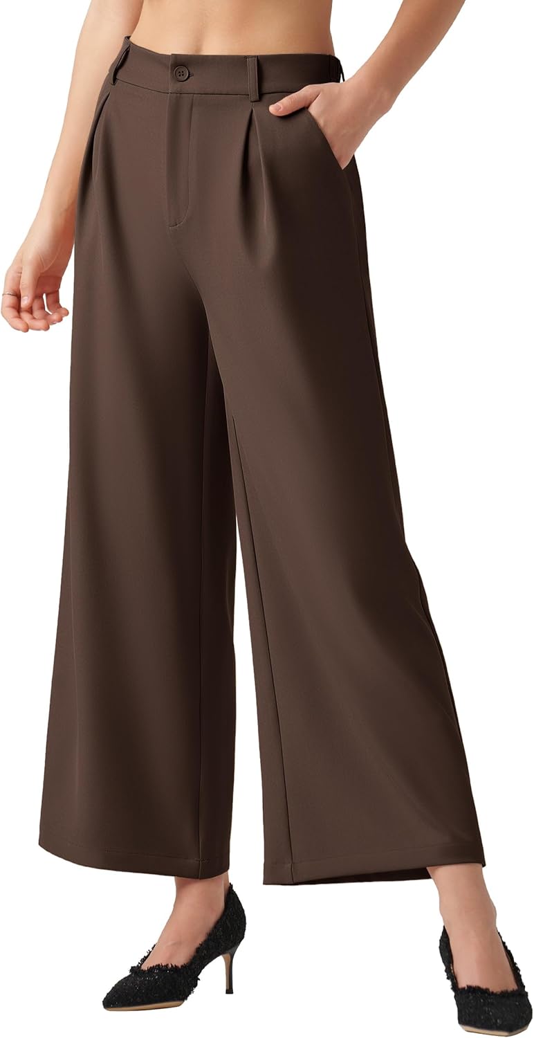 Willit Women's Wide Leg Pants for Work and Casual Wear