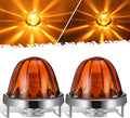Partsam Amber Glass Lens Watermelon LED Side Marker Lights - Bright