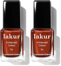 LONDONTOWN Brassy Copper Glossy Nail Polish Pack of 2 - Long-Lasting