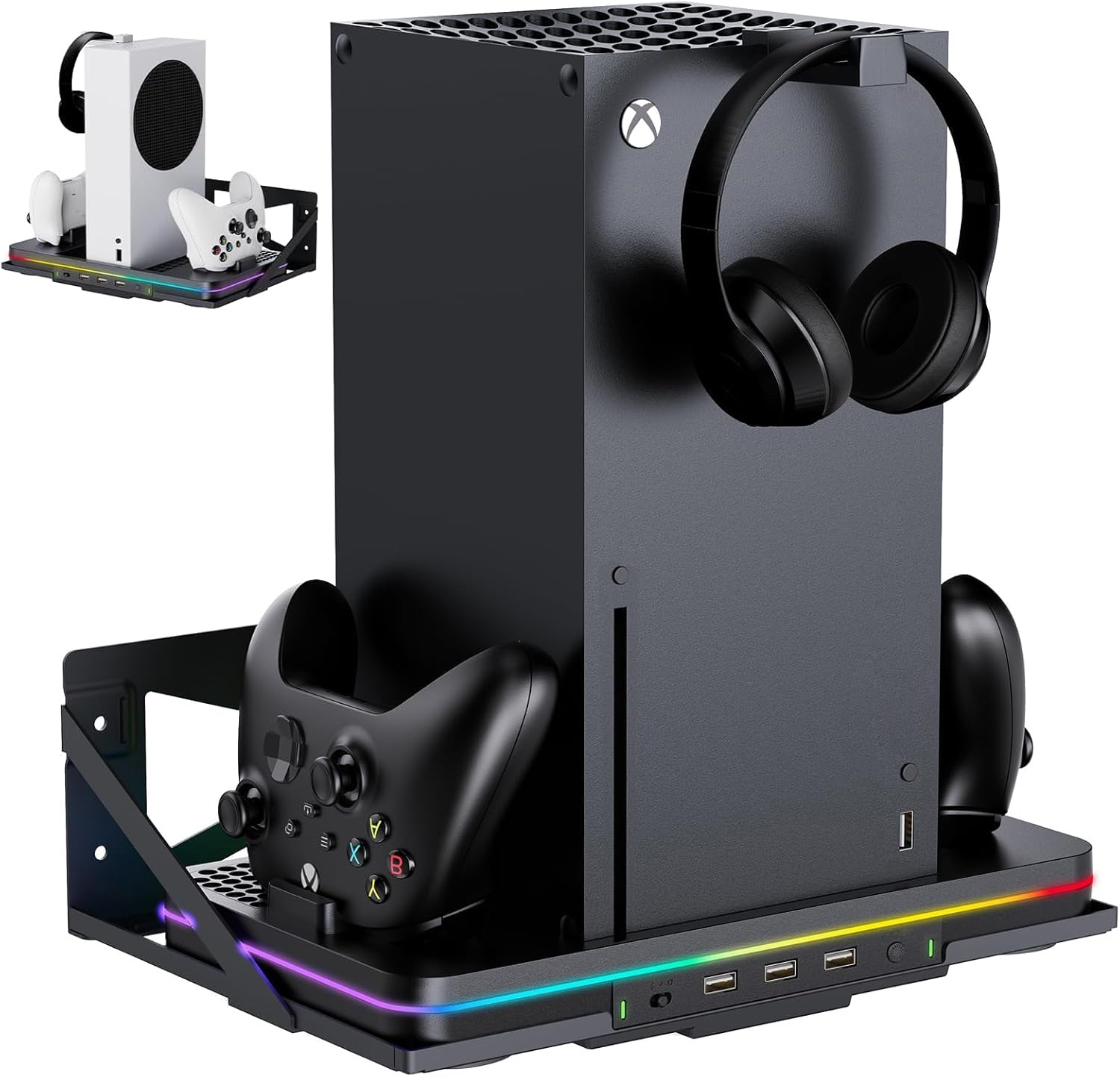 Wall Mount with Cooling Charging Stand for Xbox Series X/S