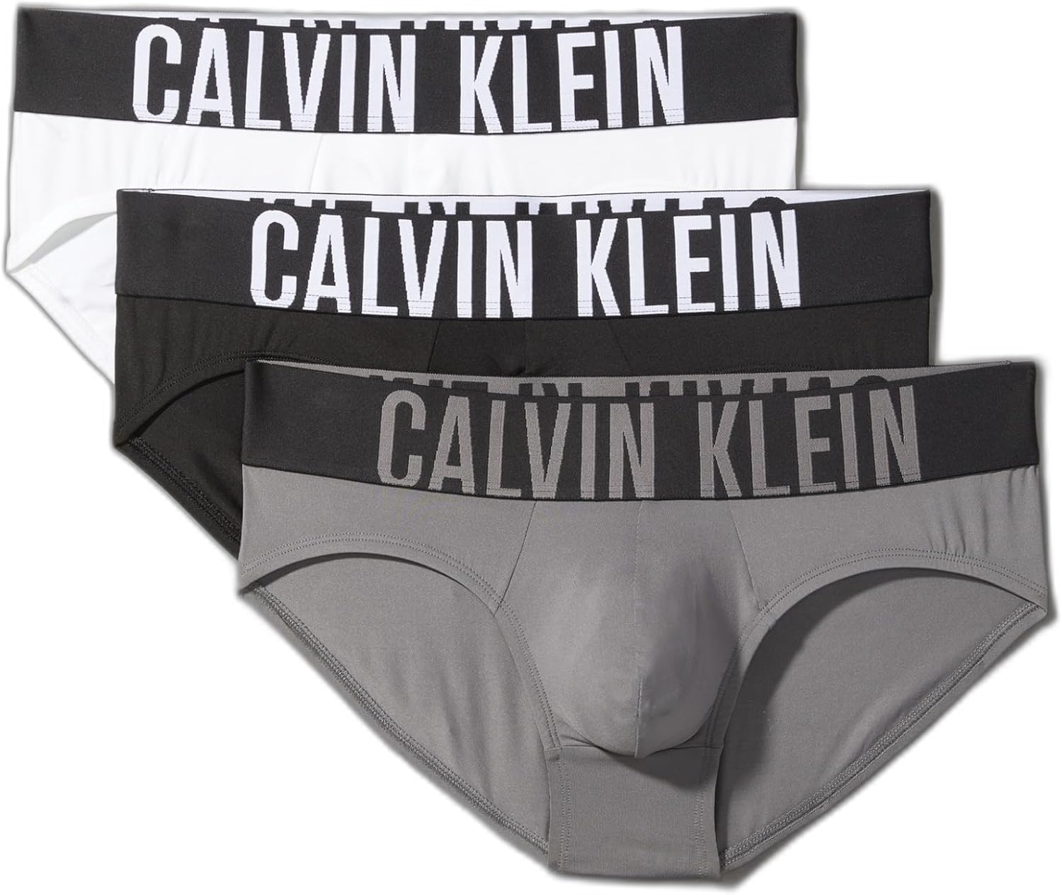 Calvin Klein Men's Intense Power 3-pack Hip Briefs for Comfort