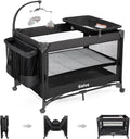 Baby Bassinet Bedside Crib Pack and Play - Convertible Sleep & Play