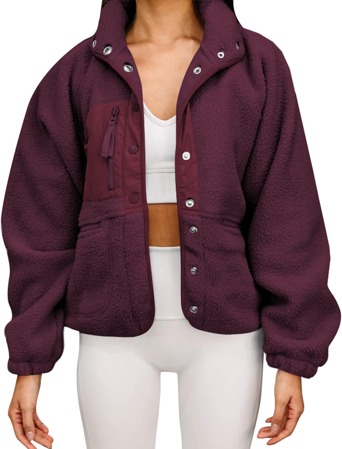 Aoang Womens Winter Coats Casual Fleece Faux Fur Jacket Review