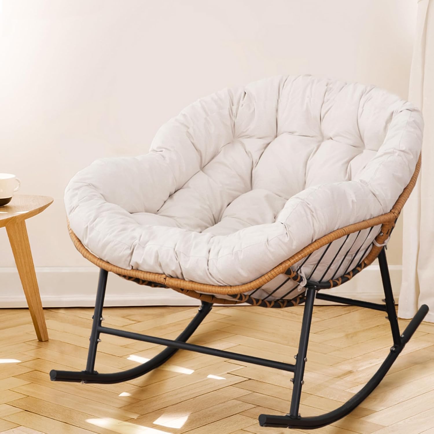 Easyego Patio Wicker Rocking Chair for Ultimate Comfort