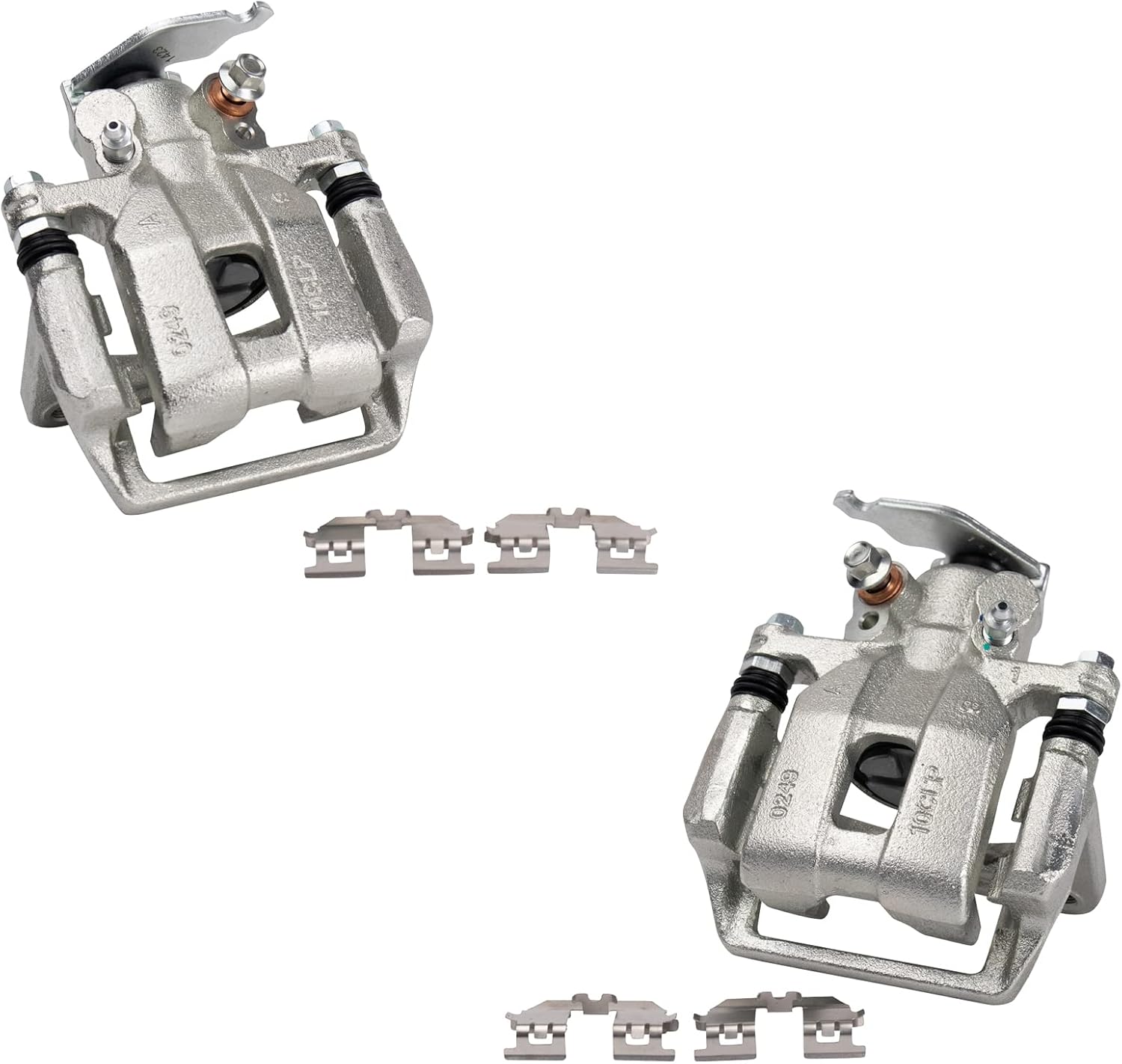 TRQ Rear Brake Caliper Set for 2013-2017 Honda Accord Vehicles
