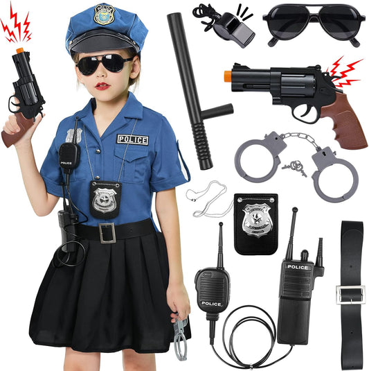 Tacobear Girls Police Officer Costume Set with Accessories