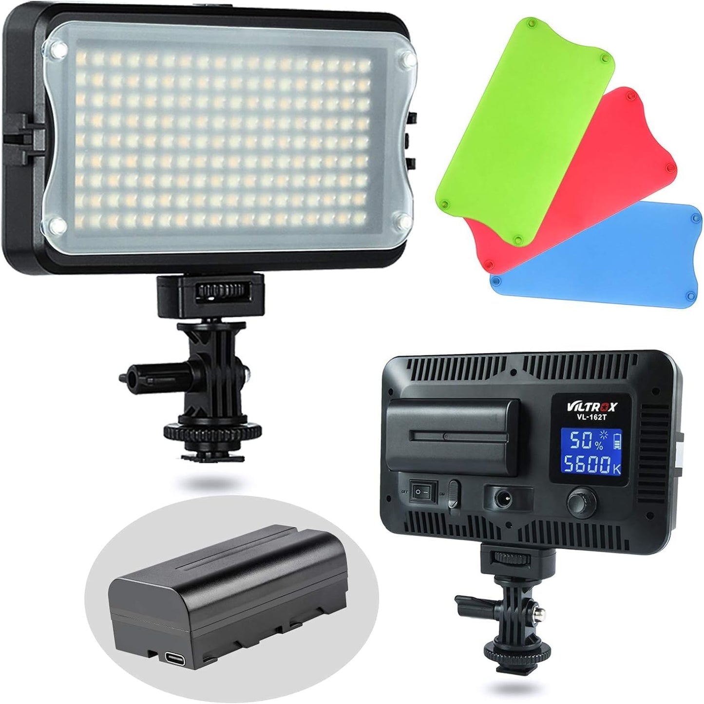 VILTROX VL-162T LED Video Light for DSLR with Dimmable Features